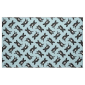 Niedliches brindle Frenchie in der schwarzen u. Stoff (Fat Quarter (45,7 x 55,9 cm))