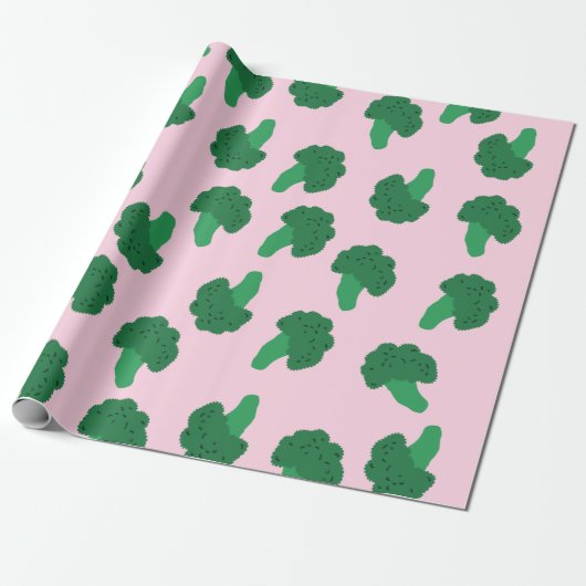 Niedliches Broccoli Wrapping Paper Geschenkpapier (Ungerollt)