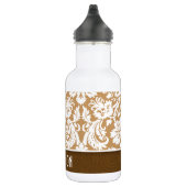 Niedliches Brown, TAN-Damast Trinkflasche (Rechts)