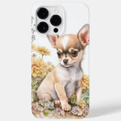 NIEDLICHES BROWN & WHITE CHIHUAHUA PUPPY HUND Case-Mate iPhone HÜLLE (Rückseite)
