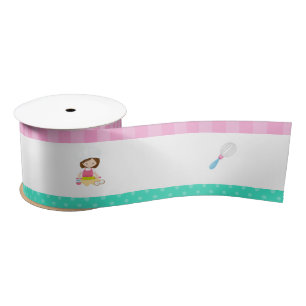 Niedliches Brünettes Giro Baking Satinband