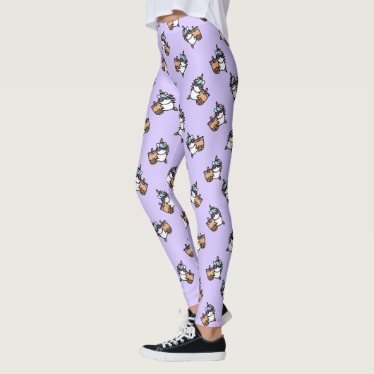 Niedliches Bubble Tee & Unicorn Leggings (Links)