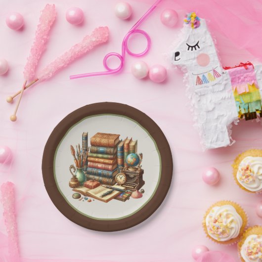 Niedliches Buch-Club-Party Pappteller (Party)