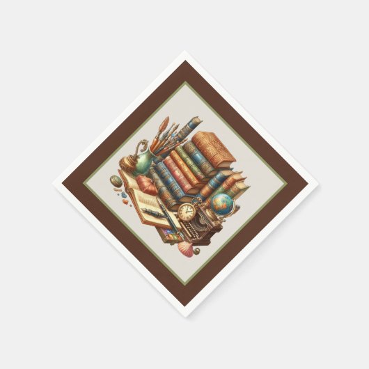 Niedliches Buch-Club-Party Serviette (Ecke)