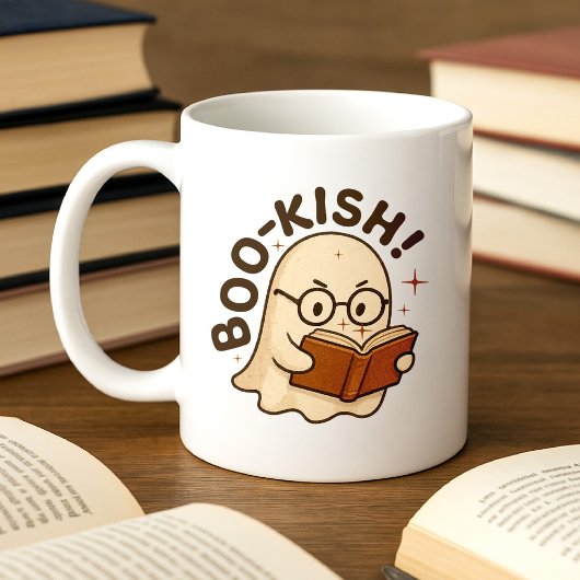 Niedliches Buch Reading Ghost Funny Bookworween Ha Kaffeetasse
