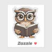 Niedliches Buch wasserdicht Aufkleber (Blatt)