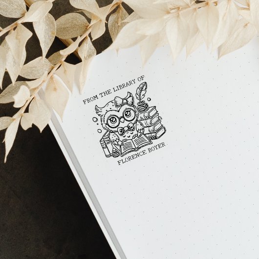 Niedliches Buchzeichen Gummistempel