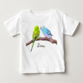 Niedliches Budgetheilchen - personalisierbarer Bab Baby T-shirt (Vorderseite)