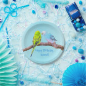 Niedliches Budgethilfepaar - personalisierbar Pappteller (Party)