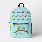 Niedliches Budgethilfepaar - personalisierbare Kin Bedruckter Rucksack (Vorderseite)