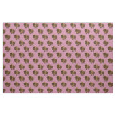 Niedliches Buffalo Bison Cartoon Kinder Rosa Stoff (Fat Quarter (45,7 x 55,9 cm))