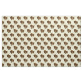 Niedliches Buffalo Bison Cartoon Kinder Stoff (Fat Quarter (45,7 x 55,9 cm))