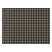 Niedliches Buffalo Kariert mit Stars Black & Taupe Tischdecke (Vorderseite (Horizontal))