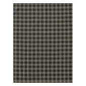 Niedliches Buffalo Kariert mit Stars Black & Taupe Tischdecke (Vorderseite)