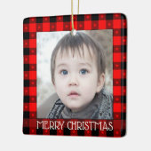 Niedliches Buffalo Kariert mit Sternen Individuell Keramikornament (Links)