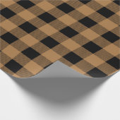 Niedliches Buffalo-Kariertes Weihnachtswrapping Pa Geschenkpapier (Ecke)