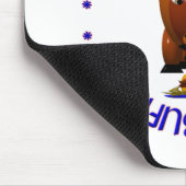 Niedliches Buffalo mit Weck und Buffalo Flügeln Mousepad (Ecke)