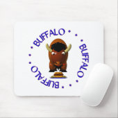 Niedliches Buffalo mit Weck und Buffalo Flügeln Mousepad (Mit Mouse)