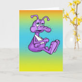 Niedliches Bug Insekt wird gut Karte (Gelbe Blume)