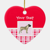 Niedliches Bullmastiff Keramik Ornament (Hinten)