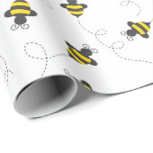 Niedliches Bumble Wrapping Paper Geschenkpapier (Rolleneckpunkt)