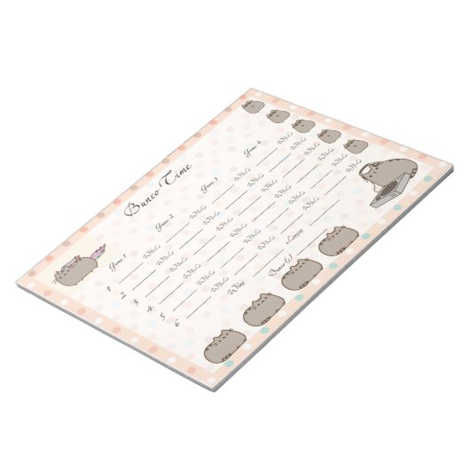 Niedliches Bunco-Blatt Notizblock (angewinkelt)