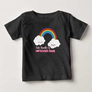 Niedliches Bündel von unfokussierter Wut Baby T-shirt