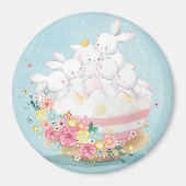 Niedliches Bunnies-Magnet Magnet (Vorne)