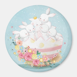 Niedliches Bunnies-Magnet Magnet