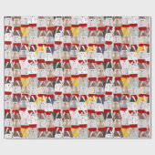 Niedliches Bunnies Musterpapier Geschenkpapier (Flach)