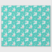 Niedliches Bunnies Musterpapier Geschenkpapier (Flach)