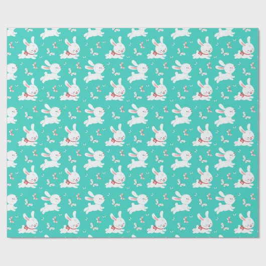 Niedliches Bunnies Musterpapier Geschenkpapier (Flach)