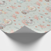 Niedliches Bunnies Musterpapier Geschenkpapier (Ecke)