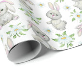 Niedliches Bunnies Musterpapier Geschenkpapier (Rolleneckpunkt)