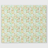 Niedliches Bunnies Musterpapier Geschenkpapier (Flach)