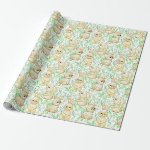 Niedliches Bunnies Musterpapier Geschenkpapier