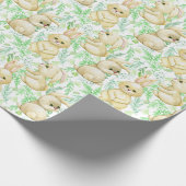 Niedliches Bunnies Musterpapier Geschenkpapier (Ecke)