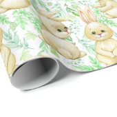 Niedliches Bunnies Musterpapier Geschenkpapier (Rolleneckpunkt)