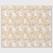 Niedliches Bunnies Wrapping Paper Geschenkpapier (Flach)
