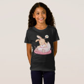 Niedliches Bunny Ballerina Feel Hungerfestungen T-Shirt (Vorne ganz)