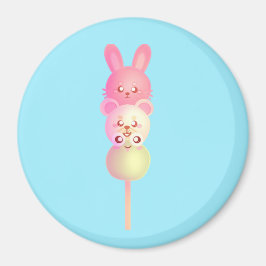Niedliches Bunny, Bär und Frosch Dango Glosso Post Magnet