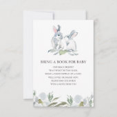 Niedliches Bunny Book für Baby Insert Card Einladung (Vorderseite)