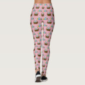 Niedliches Bunny Bunny Colorful Ostereier Hunt Bas Leggings (Rückseite)