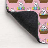 Niedliches Bunny Bunny Colorful Ostereier Hunt Bas Mousepad (Ecke)