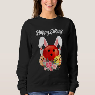 Niedliches Bunny Egg Bowling Ostern 2022 Kaninchen Sweatshirt