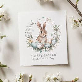 Niedliches Bunny Egge Garland Weinroute Personalis Karte