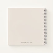 Niedliches Bunny Floral Christening Alternatives G Notizblock (Rückseite)