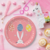 Niedliches Bunny Happy Ostereier Hunt Party Frühja Pappteller (Party)