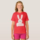 Niedliches Bunny Happy Ostereier Hunt Party Frühja T-Shirt (Vorne ganz)
