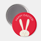 Niedliches Bunny Happy Ostereier Hunt Party Magnet (Vorderseite/Rückseite)